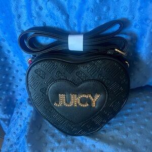 Juicy Couture Black Heart-Shaped Bag
